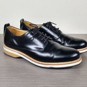 Want Les Essentiels Montoro Derby Shoe, Black Leather, Mens Size 9 M / 42